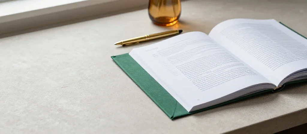 Rapport professionnel ouvert sur un bureau épuré pour illustrer le contenu détaillé de l'article.
